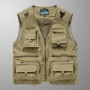 Men Mesh Vest Multi Pocket Quick Dry Sleeveless Jacket Reporter Loose Outdoor Casual Thin Fishing Vests Waistcoat Male