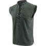 Sleeveless Tank Top Men Men'S Medieval Clothing Sleeveless Tie Stand C Ollar Shirt Vest Gothic Fashion Playeras Para Hombres