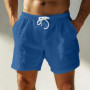2025 Summer Loose-fit Cotton Linen Breathable Five-point Pants Men's Casual Sports Elastic Waist Drawstring Linen Shorts