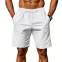 2024 New Men'S Cotton Linen Shorts Pants Male Summer Breathable Solid Color Linen Short Trousers Fitness Streetwear M-4xl