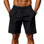 2024 New Men'S Cotton Linen Shorts Pants Male Summer Breathable Solid Color Linen Short Trousers Fitness Streetwear M-4xl