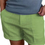 New Men's Cotton Linen Shorts Pants Male Summer Breathable Solid Color Linen Trousers Fitness Streetwear