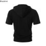 New 2026 Men's Casual Sweatshirts Short Sleeve Hoodies JacketS Solid Slim Zip Man SportS Tops Comfotable Outdoor Clothes for Men