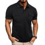 Men's Polo Shirts Lapel Short Sleeve Outdoor POLO Shirt Summer Mens Henry Half-sleeved T-shirt