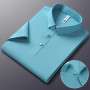 BROWON Brand Business Casual Polo Shirt Men 2026 Summer Solid Color Short Sleeve Men Polo Fashion Turn-Down Collar Men Tees Tops