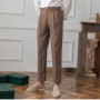 Man Suits Pants Fluid Khaki Draped Trousers for Men Baggy Suit Korean Style Clothes Reviews Many Slacks High Quality