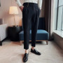 Man Suits Pants Social Tailoring Straight Fluid Summer 2025 Formal Slacks Luxury Korean Style Clothes Up Suit Trousers for Men