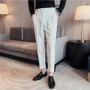 Man Suits Pants Social Tailoring Straight Fluid Summer 2025 Formal Slacks Luxury Korean Style Clothes Up Suit Trousers for Men