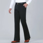 2024 Men Spring Summer Fashion Solid Color Casual Pants Men's Business Formal Suit Pants Male Long Thin Flared Trousers K412