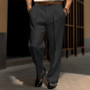Men Stand Pocket Business Elegant Wide Leg Pants Solid White Khaki Formal Party Trousers Plus Size Men Fashion Casual Suit Pants