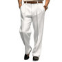 Men Stand Pocket Business Elegant Wide Leg Pants Solid White Khaki Formal Party Trousers Plus Size Men Fashion Casual Suit Pants