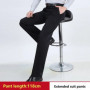 Office Suit Pants Tall Men Summer Thin Plus Size 44 Extra Long Business Formal Male Dark Blue Straight High Waist Work Trousers
