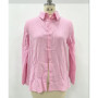 Elegant Long Sleeve Pure Color Casual Shirt for Women Cotton Linen Button up Top Spring Autumn New Style Cross Border
