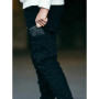 Street Elastic Jeans Men Denim Cargo Pants Wash Solid Color Multi Pockets Casual Mid Waist Trousers Slim Fit Daily Wear Joggers