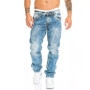New Men's Stretch Skinny Jeans Fashion Classic Blue Black Grey Premium Loose Straight Pants Business Casual Brand Men Trousers