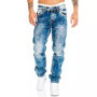 New Men's Stretch Skinny Jeans Fashion Classic Blue Black Grey Premium Loose Straight Pants Business Casual Brand Men Trousers