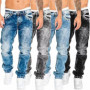 New Men's Stretch Skinny Jeans Fashion Classic Blue Black Grey Premium Loose Straight Pants Business Casual Brand Men Trousers