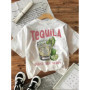 Retro Lemon Drink Loose 100 Cotton T-Shirts Female Funny T Shirts Fashion Graphic Tees Tops Women Clothing