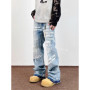 2025 Ropa Y2K Fashion Letter Printed Washed Blue Baggy New Jeans Pants For Men Clothing Gothic Punk Vintage Lady Denim Trousers