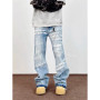 2025 Ropa Y2K Fashion Letter Printed Washed Blue Baggy New Jeans Pants For Men Clothing Gothic Punk Vintage Lady Denim Trousers
