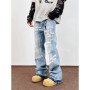 2025 Ropa Y2K Fashion Letter Printed Washed Blue Baggy New Jeans Pants For Men Clothing Gothic Punk Vintage Lady Denim Trousers