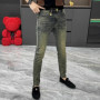 Trendy Brand Jeans Men's 2025 Spring and Summer New Nostalgic Pants Fashion Slim Elastic Casual Trousers Clothes for Men Jeans
