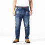 Plus Size Summer Jeans Men 6XL 7XL 8XL 180KG Homme Stretch Thin Straight Loose Pants Denim Sweatpants Scratched Ripped Trousers