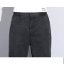 2024 Summer Jeans for Men Thin Soft Lyocell Fabric Loose Straight Wide Leg Pants Elastic Waist Casual Trousers Plus Size M-5XL