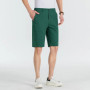 2026 New 100 Cotton Shorts Men Knee Length Boardshorts Classic Brand Comfortable Clothing Beach Shorts Male Short Trousers
