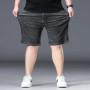 Men Shorts Loose Half Denim Trousers Summer Stretched Plus Size 150KG 46 48 50 52 Elastic High Waisted Oversized Short Jeans