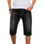 2026 New Blue Summer Shorts Jeans Men Denim Pants Stretch Black Fashion Design Men's Jeans Slim Straight Male Short Jeans