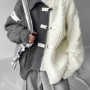 Men's Sweater Autumn Spring Patchwork Color Block Cardigan Sweater Stylish Cool Loose Fit Trendy High Street Knitwear Jacket