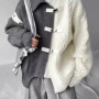 Men's Sweater Autumn Spring Patchwork Color Block Cardigan Sweater Stylish Cool Loose Fit Trendy High Street Knitwear Jacket