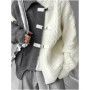 Men's Sweater Autumn Spring Patchwork Color Block Cardigan Sweater Stylish Cool Loose Fit Trendy High Street Knitwear Jacket