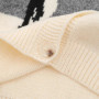 Cartoon Penguin Printed Full Cardigan Sweater with Buttons Casual V Neck Knit Cardigans Oversized Fashion Knitwears Y2k 2025