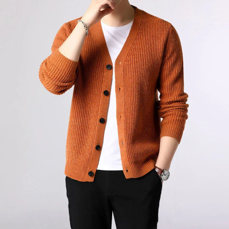 2025 New Fashion Brand Sweater Men Cardigan Thick Slim Fit Jumpers Knitwear Warm Winter Korean Style Casual Clothing Male