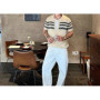 New Retro Contrasting Color Lapel Button Versatile Knitted Shirt Short Sleeved Cardigan Men's Summer Jacket