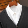 Cashmere Sweater Men's Clothing V-Neck Cardigan Knit Spring Autumn Loose Tops High-End Jersey Hombre Pull Homme Wool Coat