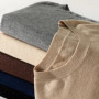 100 Pure Merino Wool Sweater Men's Round Collar Pullover Spring Autumn New Business Knitted Tops Casual Large Size Men's Shirt