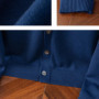 Wool Mens Sweater Cardigan Business Casual Classic V-neck Solid Color Cardigan Men Sweater Korean Fashion Mens Clothes