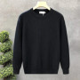 Korean Style Men's Sweater Vertical Stripes Round Neck Pullovers High Quality Inner Soft Knitted Fashion Versatile Undershirt