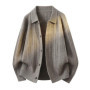 New Fashion Men Outwear Lapel Cardigans Sweatercoats Quality Male Business Casual Slim Knitwear Cardigans Fit Sweaters Size 4XL