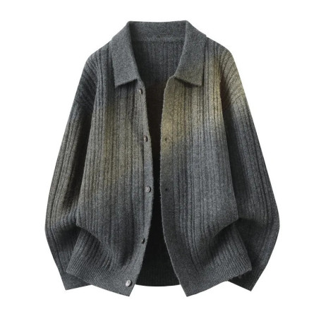 New Fashion Men Outwear Lapel Cardigans Sweatercoats Quality Male Business Casual Slim Knitwear Cardigans Fit Sweaters Size 4XL