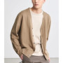 Men's Clothing Autumn Winter Long Sleeve Tops T-Shirts V-neck Versatile Fashion Comfortable Popularity Simple Solid Color Coat