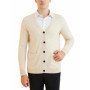 Men's Cardigan Knit Sweater 100 Merino Wool Knit Sweater Fall Winter Warm Long Sleeve Cardigan Male Tops Korean Luxury Clothing