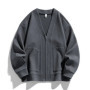 New in Big Size Men's Cardigan Jacket Oversize Loose Sweater Coat Male Zip-up Korean Style Spring Green 6XL 8xl Large Plus