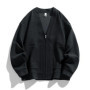 New in Big Size Men's Cardigan Jacket Oversize Loose Sweater Coat Male Zip-up Korean Style Spring Green 6XL 8xl Large Plus