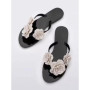Original Brand 2025 Hot Sale Women's Camellia Flat Casual Beach Shoes Summer Ladies New Flip-flop Girl Slippers SM251