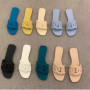 Designer Woman Flat Slippers Candy Color Sandals Casual Bottom Slippers Summer Women Sandals New Shoes for Women