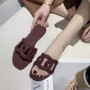 Designer Woman Flat Slippers Candy Color Sandals Casual Bottom Slippers Summer Women Sandals New Shoes for Women